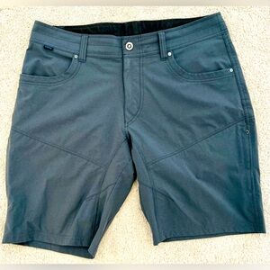 Kuhl Stealth Gray Men's Lightweight Shorts, Size 36, for Outdoor Hiking